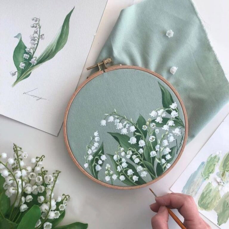 نقاشی روی پارچه