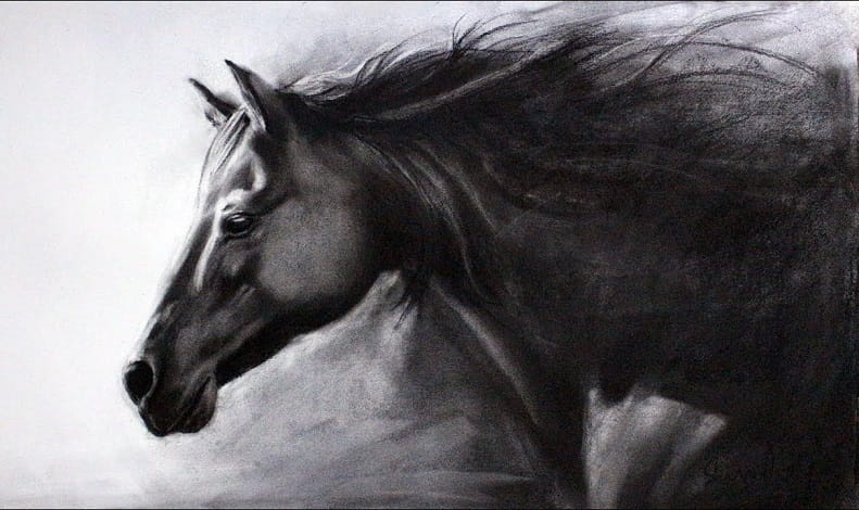 طراحی با زغال آسان