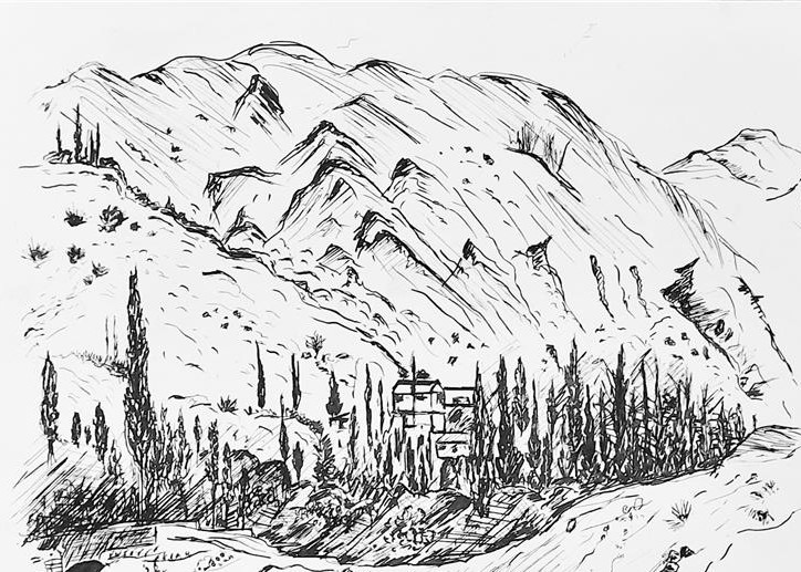 طراحی منظره قلم فلزی