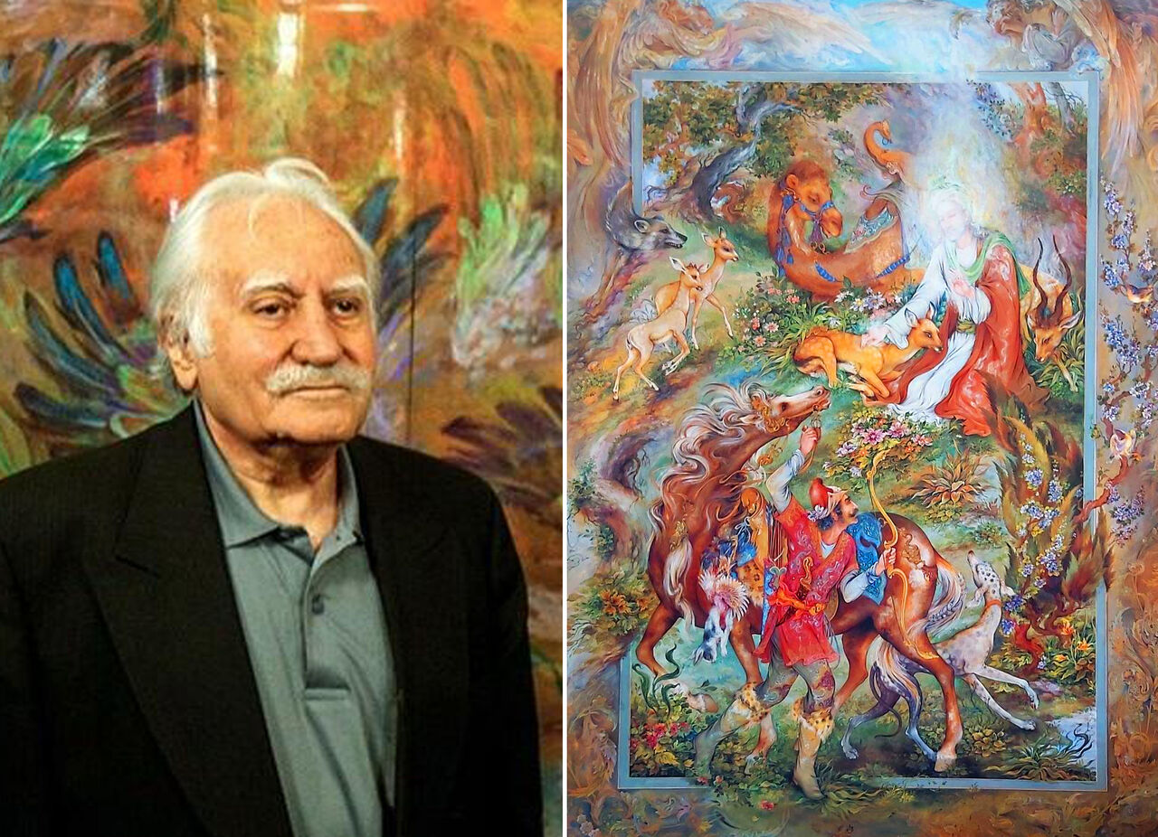 نقاشی امام رضا از استاد فرشچیان