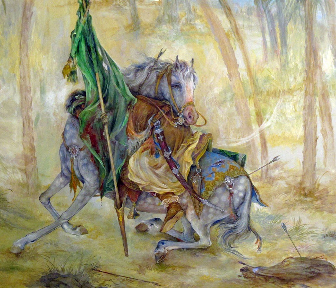 نقاشی استاد فرشچیان امام حسین