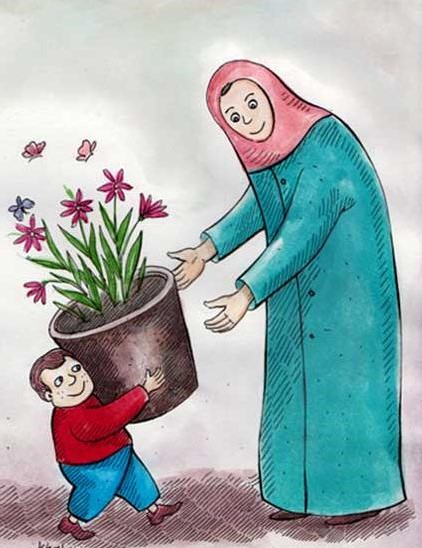 شعر برای روز مادر و نقاشی-هنرمند ایران شعر برای روز مادر و نقاشی